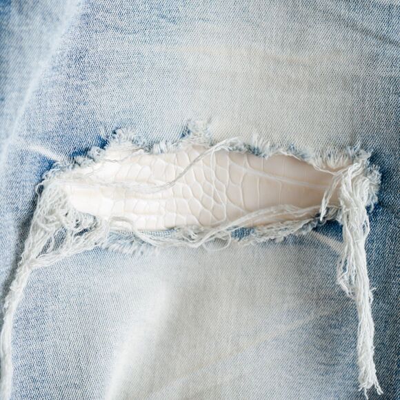 KDNK 11 4 14 11 Jeans Mens 38 Distressed Destroyed Ripped Grunge Streetwear - Picture 4 of 16